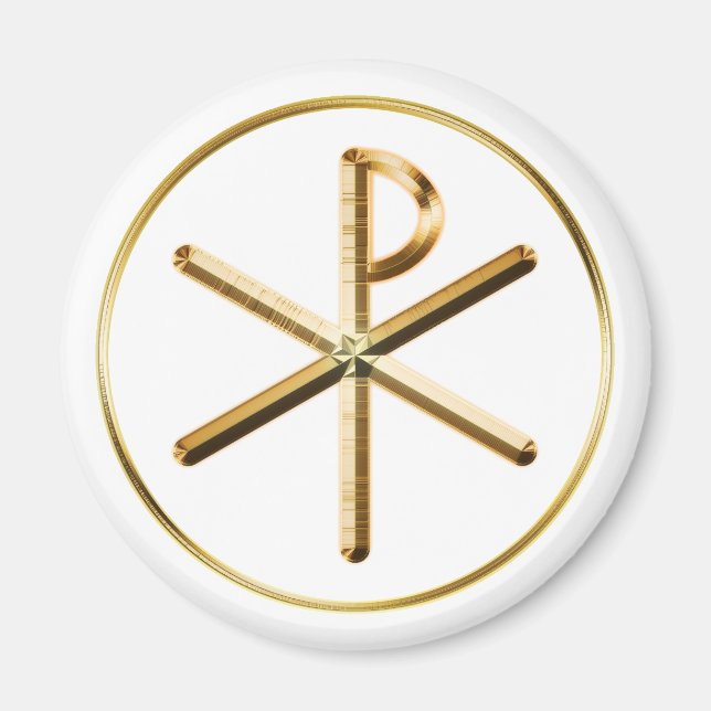 Chi-Rho-glöd Magnet (Framsidan)