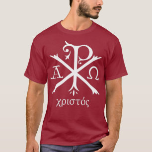 Chi Rho Jesus Kristus Christian Ancient Monogram T Shirt