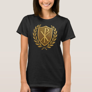 Chi Rho Kristna Katolska Symboler T Shirt