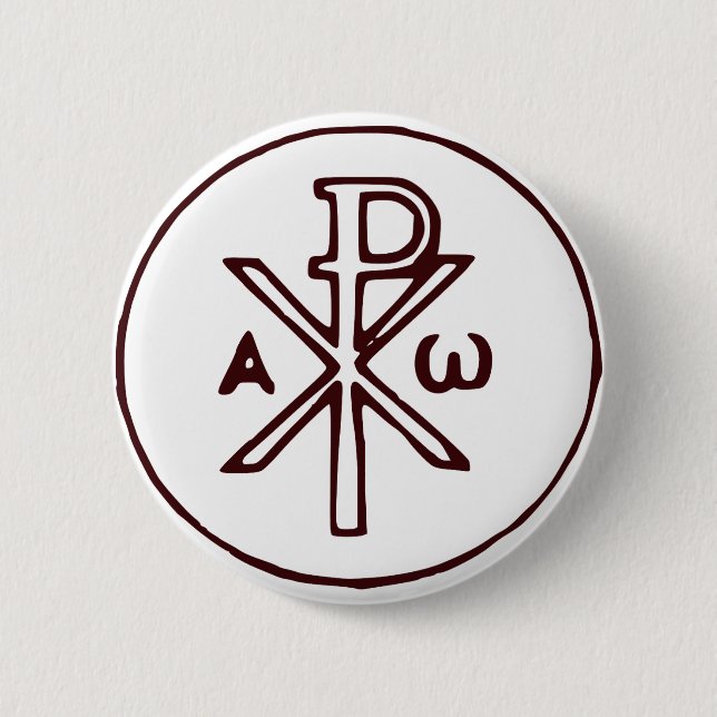 Chi-Rho Kristogram-symbol  Knapp (Framsida)