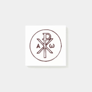 Chi-Rho Kristogram-symbol Post-it Block
