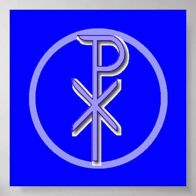 CHI-RHO Kristus Poster (Framsidan)