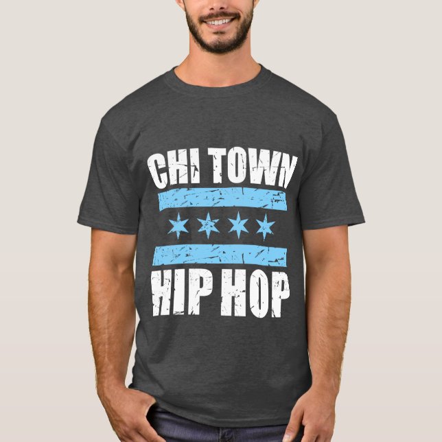Chi-Town Hiphop Head  T Shirt (Framsida)