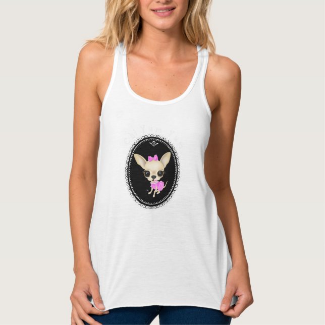 Chi Yum Yum Slim Fit Tanktop - svart Linne Med Racerback (Framsida)
