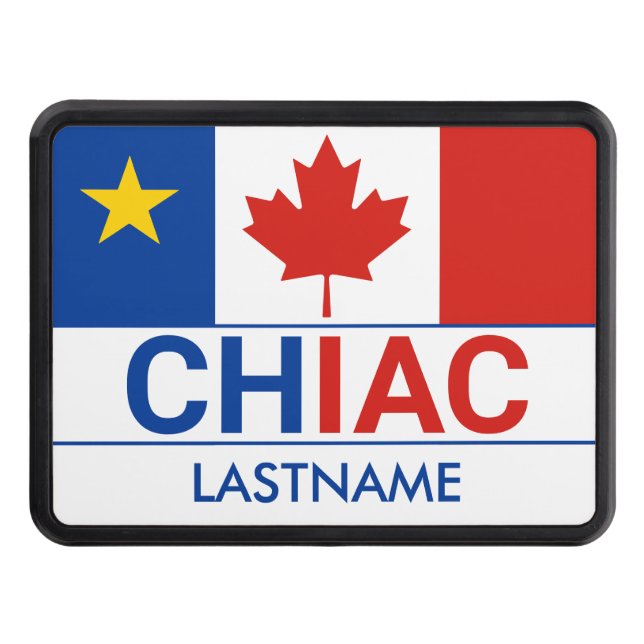Chiac Acadian Canadian Flagga Personalize Dragkroksskydd (Framsidan)