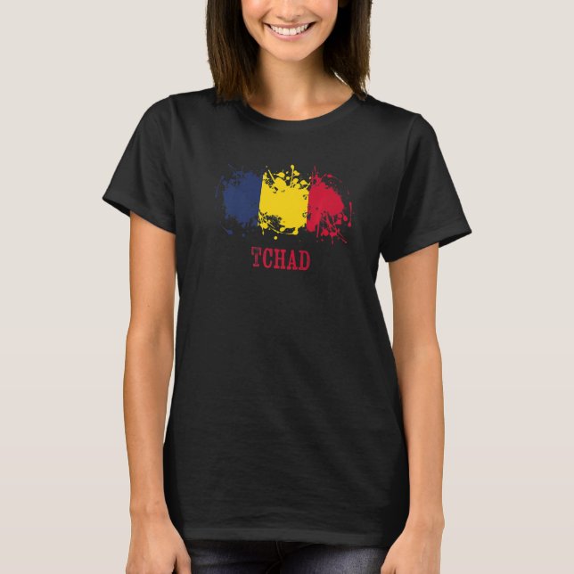 Chian enthusiasts for Tchad and Chad   T Shirt (Framsida)