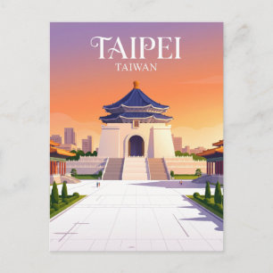 Chiang Kai-shek-minneshallen Taiwan Vykort