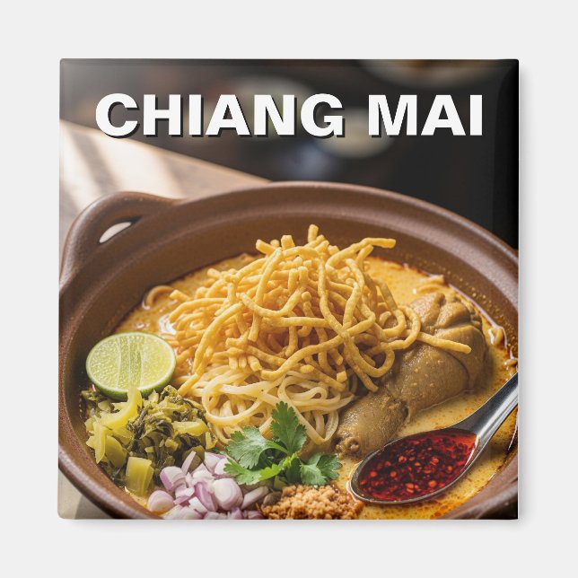 Chiang Mai Khao Soi Thai Food Magnet (Framsidan)
