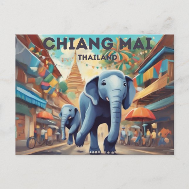Chiang Mai Postcard Vykort (Framsida)