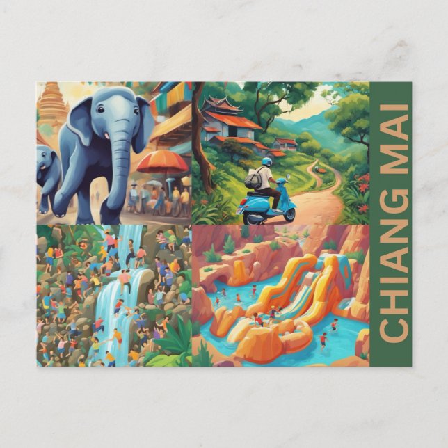 Chiang Mai Postcard Vykort (Framsida)