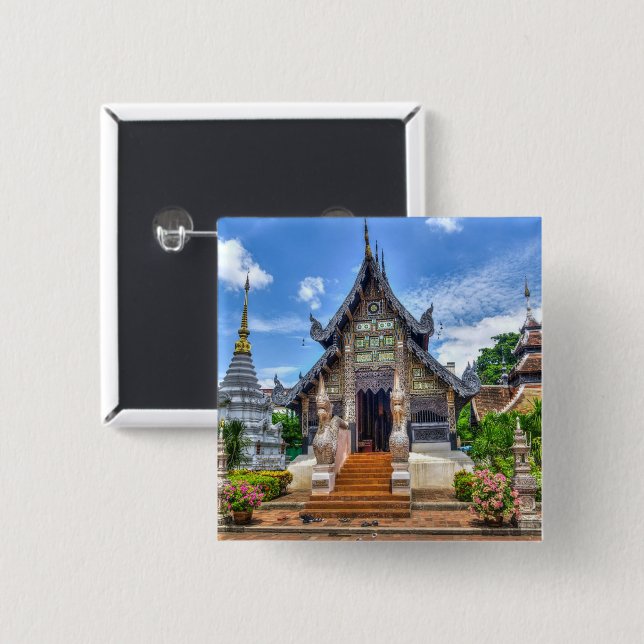 Chiang Mai temple-foto Knapp (Framsida & baksida)