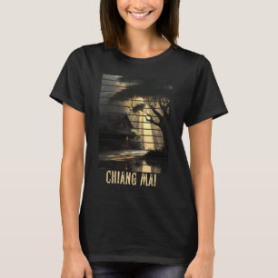 Chiang Mai Thailand Backpackaging och Digital Noma T Shirt