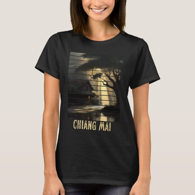 Chiang Mai Thailand Backpacking and Digital Nomad  T Shirt (Framsida)