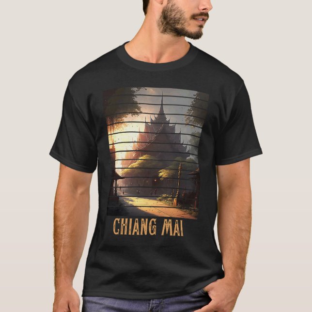 Chiang Mai Thailand, Backpacking and Digital Nomad T Shirt (Framsida)