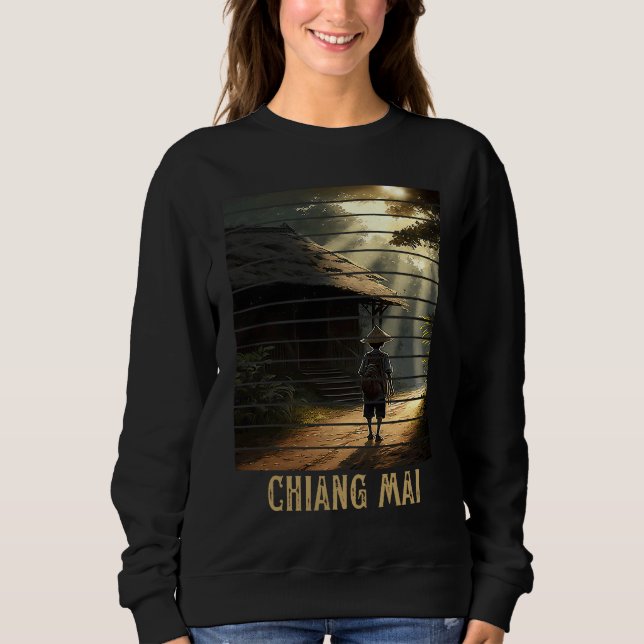 Chiang Mai Thailand, Backpacking and Digital Nomad T Shirt (Framsida)