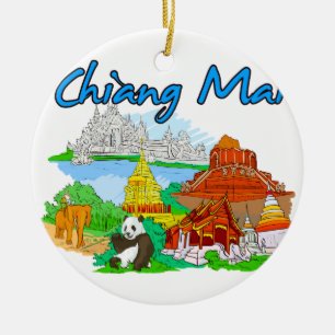 Chiang Mai - Thailand.png Julgransprydnad Keramik