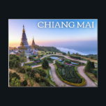 Chiang Mai, Thailand vykort<br><div class="desc">Detta Chiang Mai-vykort har Thailands Doi Inthanon National Park. Doi Inthanon är det högsta berget i Thailand. Dess utgångspunkt ger spektakulära åsikter om provinsen Chiang Mai nedan.</div>