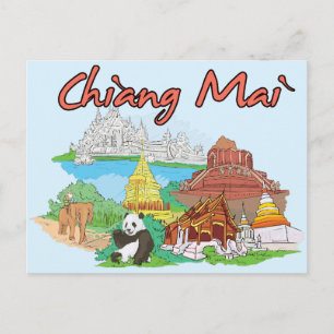 Chiang Mai, Thailand Vykort