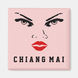 Chiang Mai, Thailand Woman Magnet