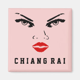 Chiang Rai, Thailand Woman Magnet
