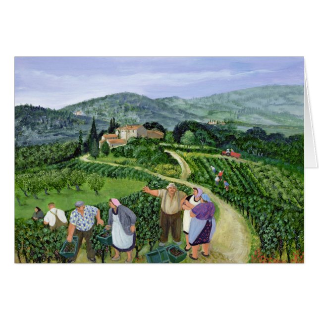 Chianti Classico villa Trasqua Hälsningskort (Framsidan Horizontal)