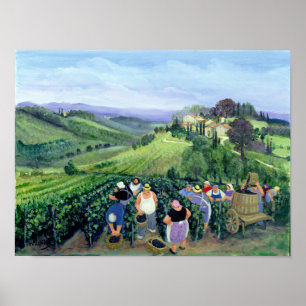 Chianti landskap poster