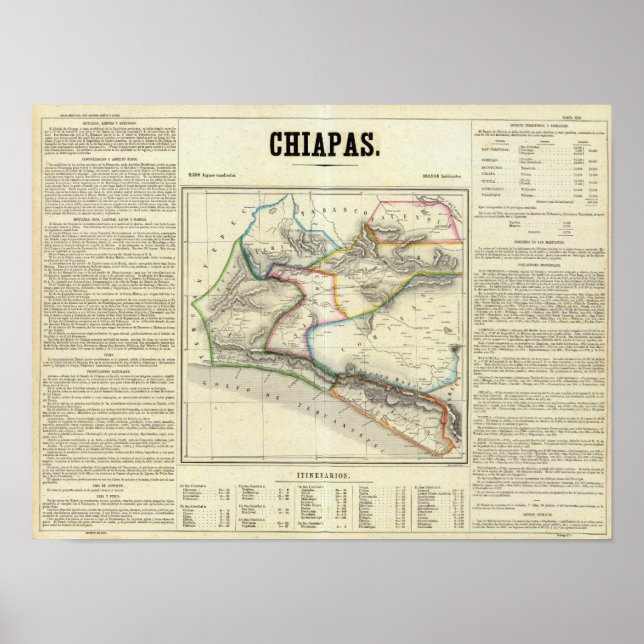 Chiapas, Mexiko Poster (Framsidan)