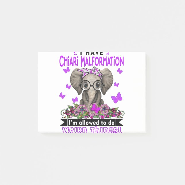 Chiari Malformation Awareness Month Ribbon Gifts Post-it Block (Framsida)