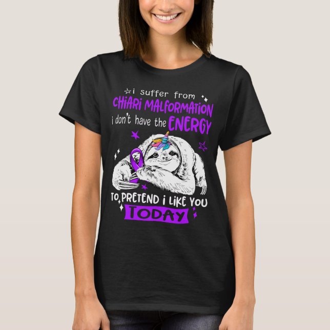 Chiari Malformation Awareness Month Ribbon Gifts T Shirt (Framsida)