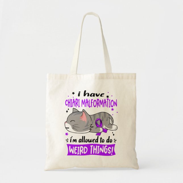 Chiari Malformation Awareness Month Ribbon Gifts Tygkasse (Framsidan)