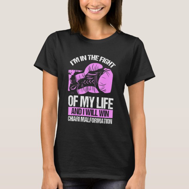 Chiari Malformation Awareness Win Survivor Lila T Shirt (Framsida)