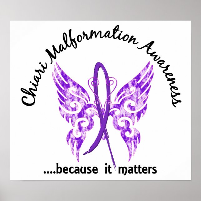 Chiari Malformation Butterfly 6.1 Poster (Framsidan)