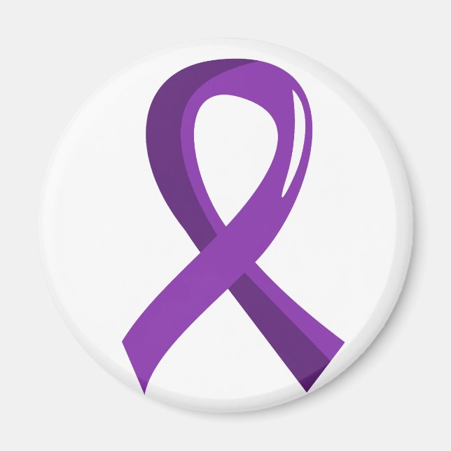 Chiari Malformation Lila Ribbon 3 Magnet (Framsidan)