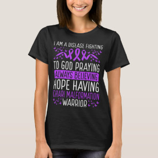 Chiari Malformation Warrior Awareness Ribbon T Shirt