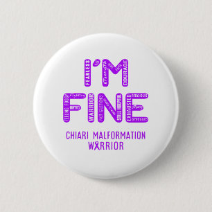 Chiari Malformation Warrior - jag är BRA Knapp
