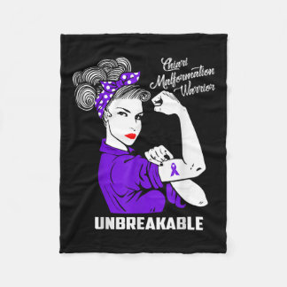 Chiari Malformation Warrior Unnedbrytable Shirt Aw Fleecefilt