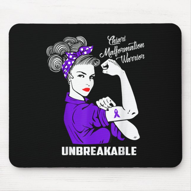 Chiari Malformation Warrior Unnedbrytable Shirt Aw Musmatta (Framsidan)