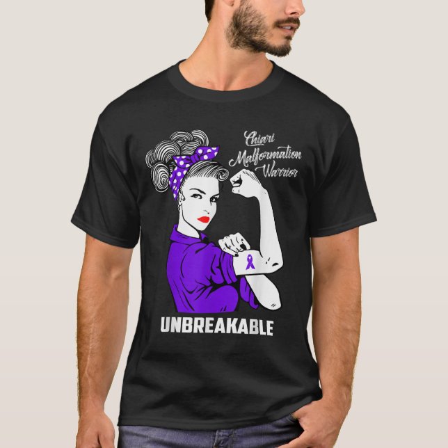 Chiari Malformation Warrior Unnedbrytable Shirt Aw T Shirt (Framsida)