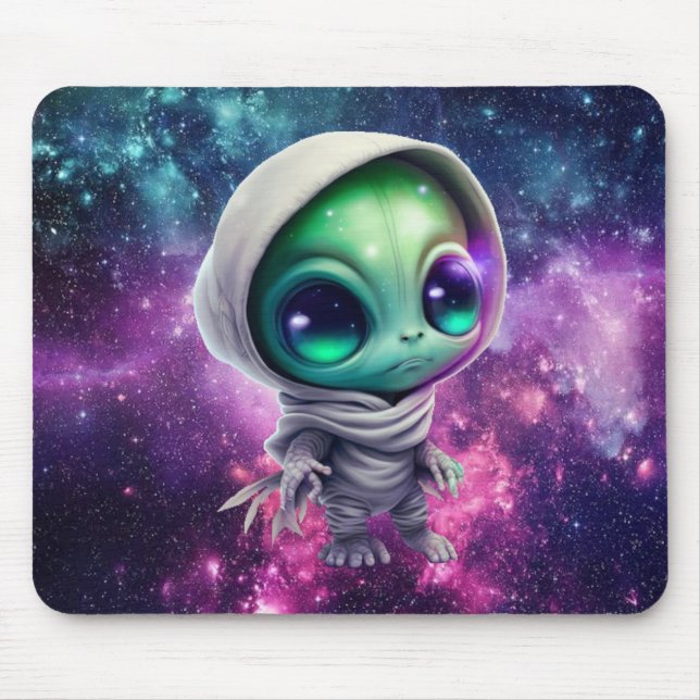 Chibi Alien in Hoodie Musmatta (Framsidan)
