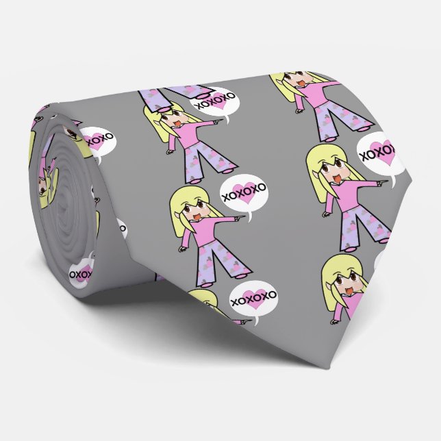 Chibi Alla Hjärtans Dag Slips (Rullad)