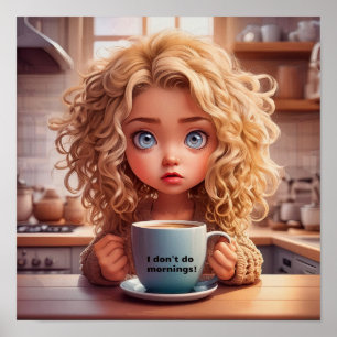 Chibi Art I gör inte förmidningar Poster