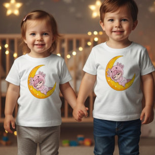 Chibi Axolotl Sovande Moon Baby T-Shirt