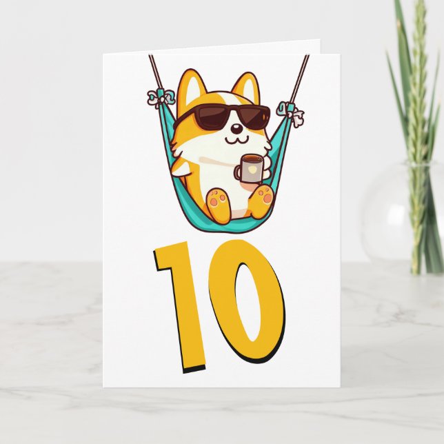 Chibi baby grön drake kort (Framsida)