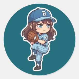 Chibi Baseball 2026 Edition - Pitcher Set Runt Klistermärke