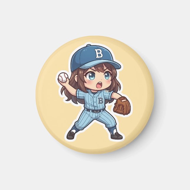 Chibi Baseball 2026 Edition - Pitcher Stride Magnet (Framsidan)