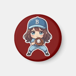 Chibi Baseball Edition - Beredskapställning Magnet