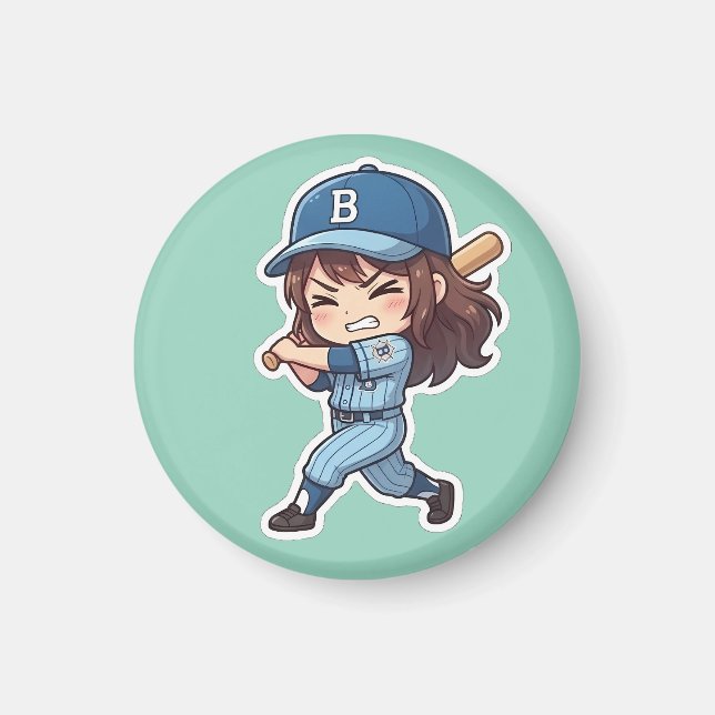 Chibi Baseball Edition - Tung Slugger Magnet (Framsidan)