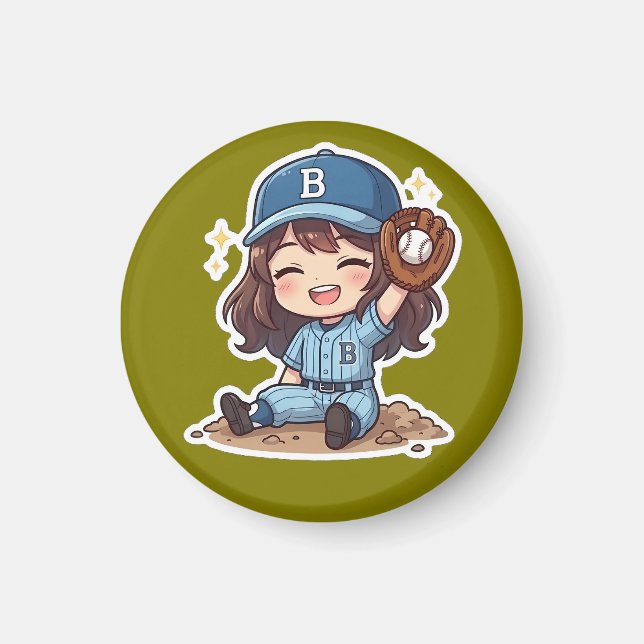 Chibi Baseball Edition - Vinnande Catch Magnet (Framsidan)