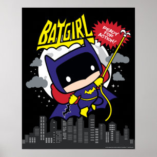 Chibi Batgirl Redo Action Poster