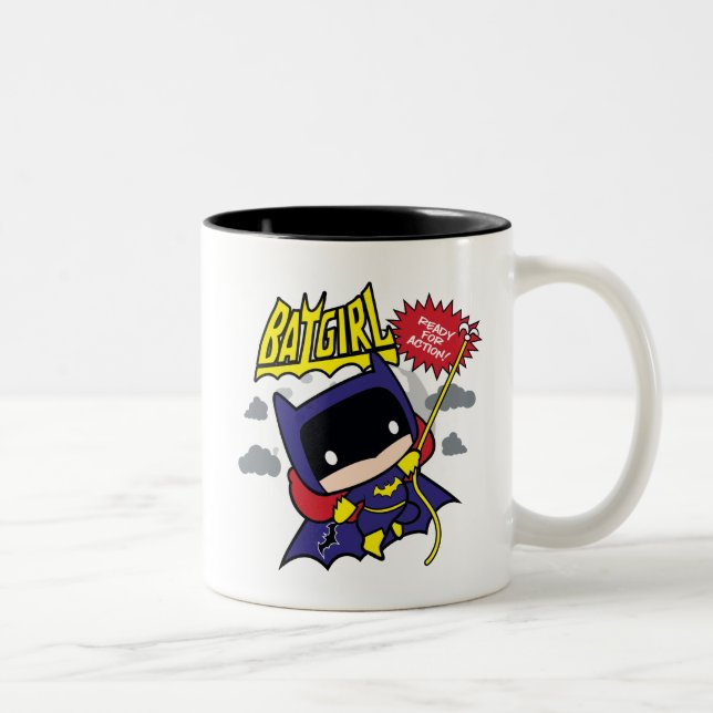 Chibi Batgirl Redo Action Två-Tonad Mugg (Höger)